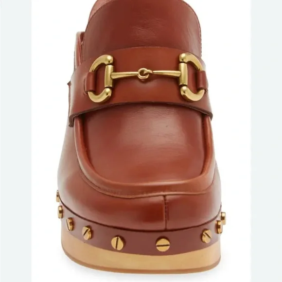 Jeffrey Campbell Beffany Clog In Cognac sz 7 - Picture 2 of 5